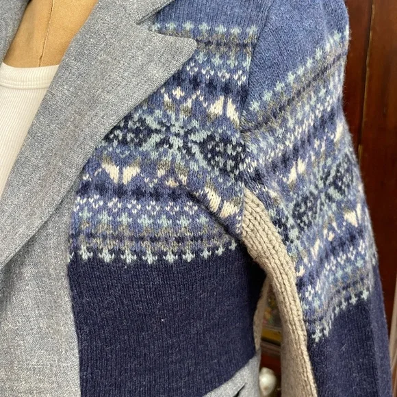 Paper People Clothing | Mixed Media Blazer - Picture 8 of 11